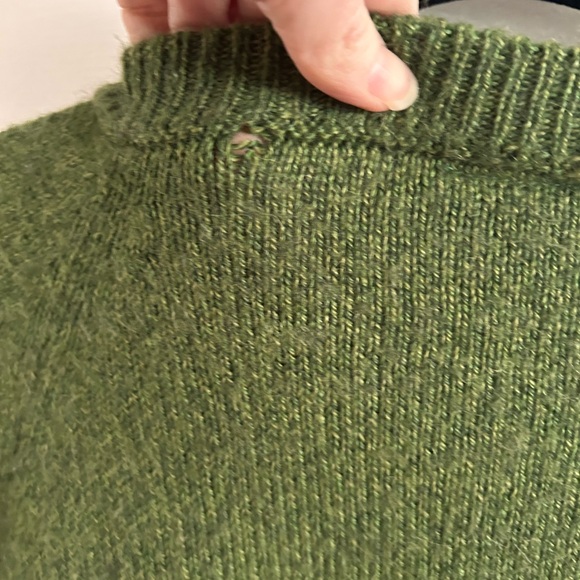 Killary Alpaca Peru green crew neck sweater size large - Picture 4 of 4